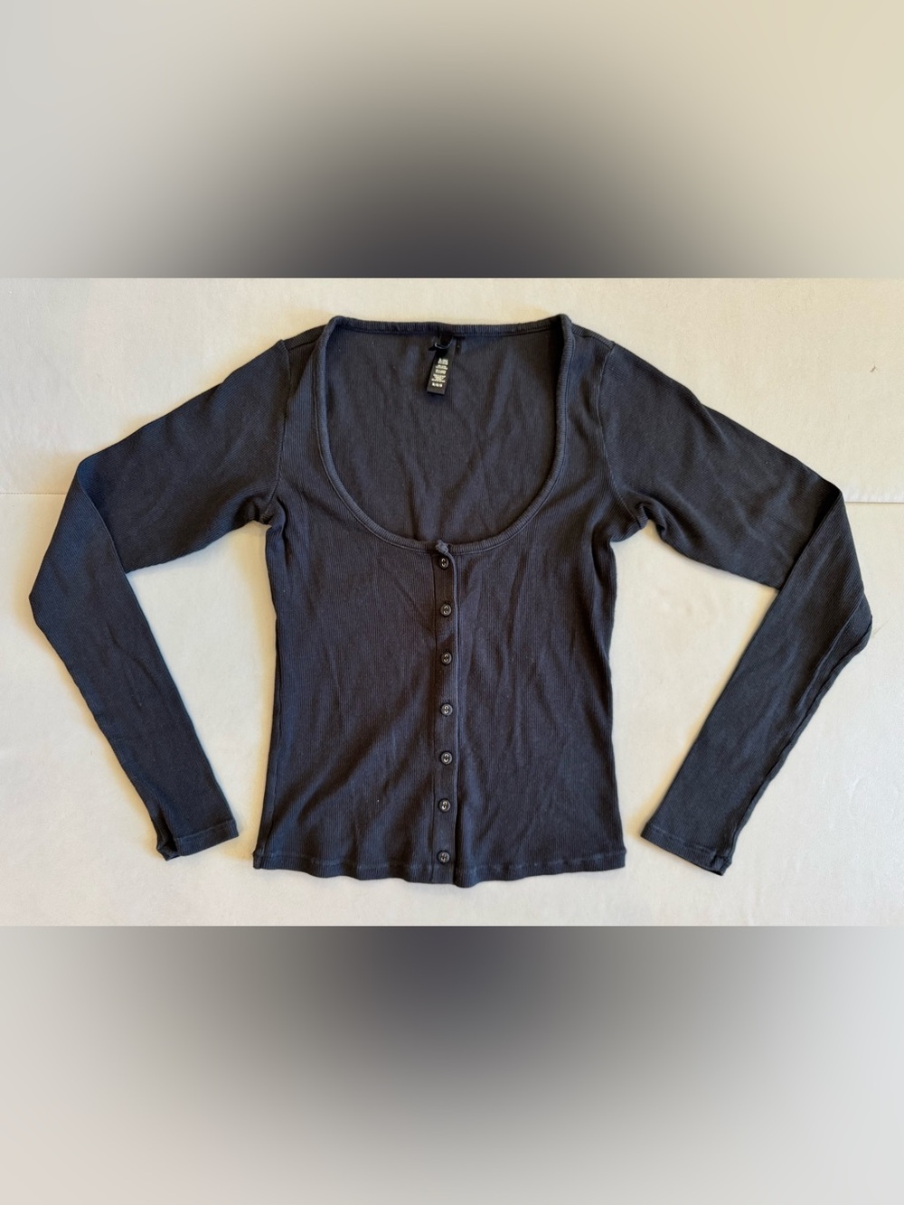 SKIMS Cotton Ribbed Cardigan (Size M)
